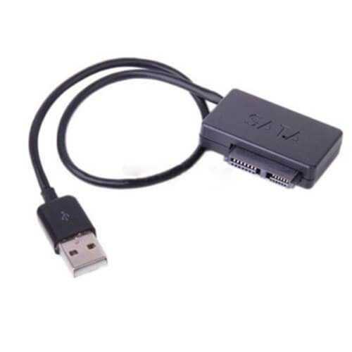 Adaptér SATA Slimline na USB 2.0 pro notebook CD DVD Rom Drive 7+6 13Pin