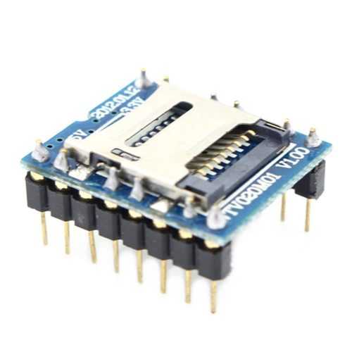 Audio MP3 Přehrávač pro Arduino Modul WTV020-SD-16P