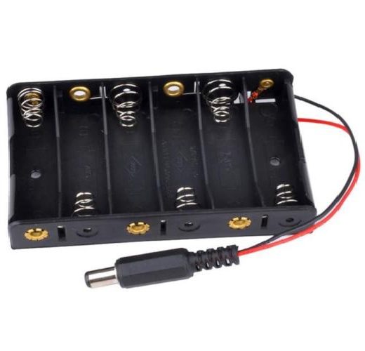 Bateriový box 6xAA 1.5V s konektorem DC 5