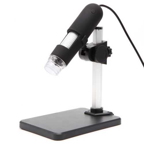 Digitální mikroskop s kamerou 2MP USB 1000X 8 LED + pohyblivý stojánek