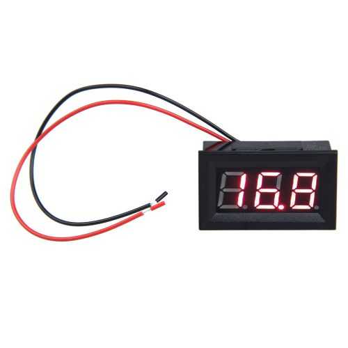 Digitální voltmetr panelový AC70-500V červený 0.56"