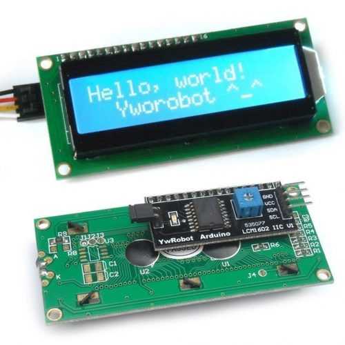 IIC I2C Display LCD 1602 16X2 Znaků LCD Modul Modrý