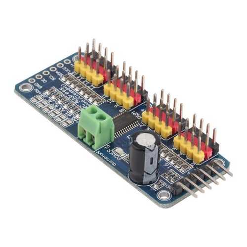 IIC I2C Modulový driver servo motoru pro Arduino - PCA9685 16 kanálů 12-bit PWM