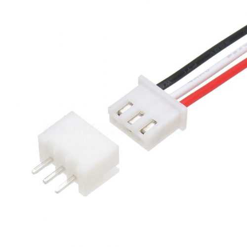 JST XH 2.54mm 3-Pin vodič samice + konektor na DPS samec