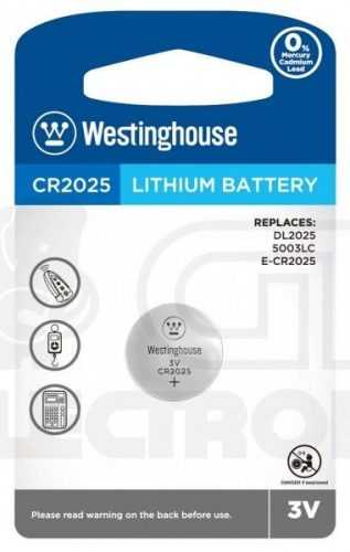 Lithiová knoflíková baterie Westinghouse CR2025 (DL2025