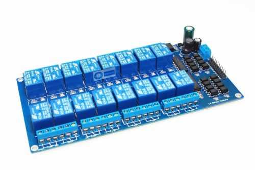 Modul 16 relé s optickým oddělením 5V pro Arduino