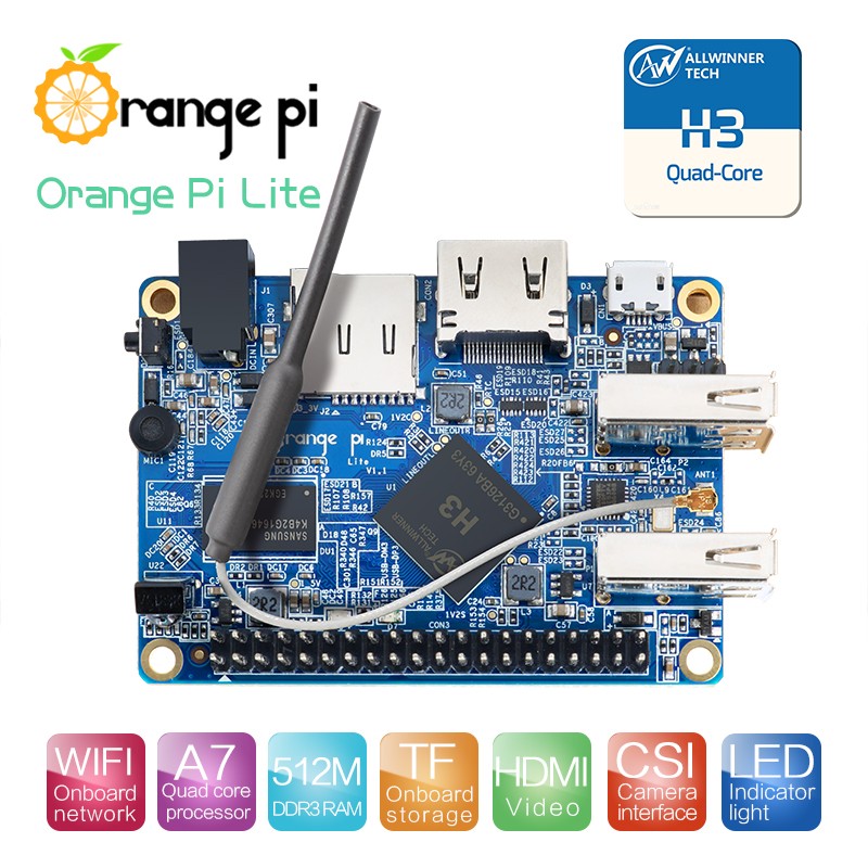 Orange Pi Lite H3 Quad-core 1.2GHz