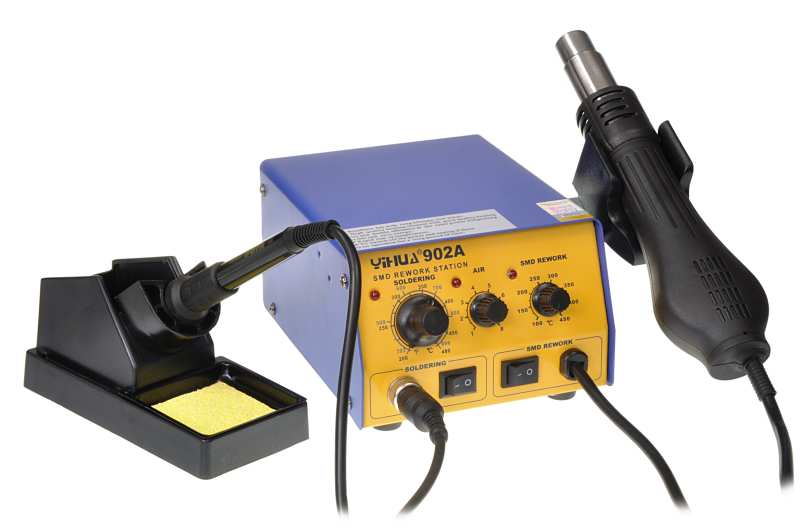 Pájecí stanice s horkovzduchem + mikropáječka 700W 100-480 °C