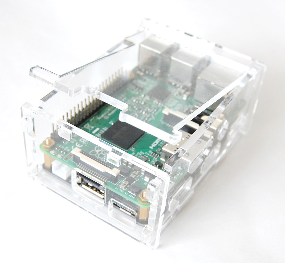 Plastová krabička pro Raspberry Pi 4B - transparentní