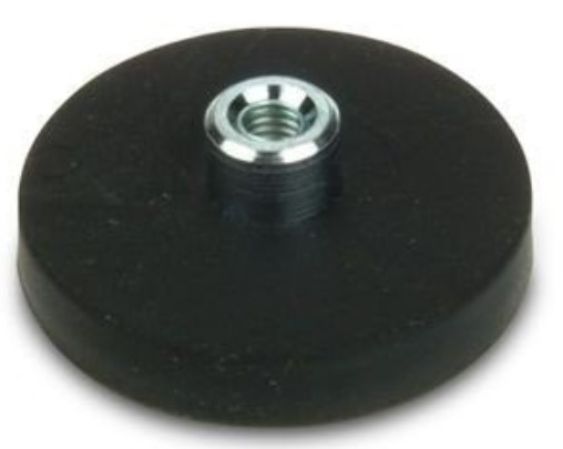 Pogumovaný magnetický úchyt s vnitřním závitem 34 mm