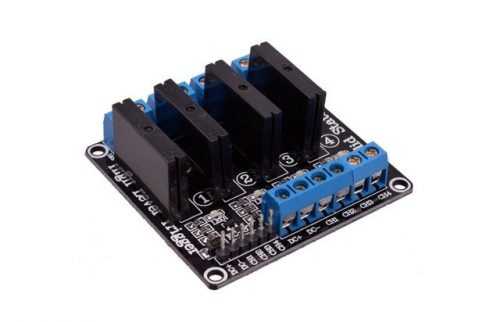 SSR Relé Modul 4 kanály 5VDC-250VAC OMRON G3MB-202P Solid State pro Arduino