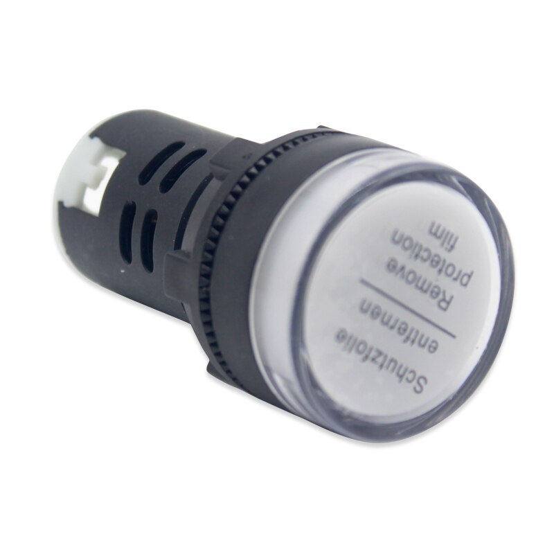 Signální LED světlo 22mm AC/DC 24V – bílá