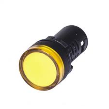 Signální LED světlo 22mm AC/DC 24V – žlutá