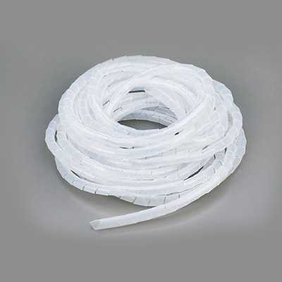 Spirálový chránič kabelů bílý
