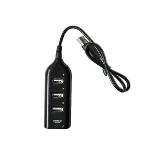 USB HUB 4 porty USB 2.0 černý