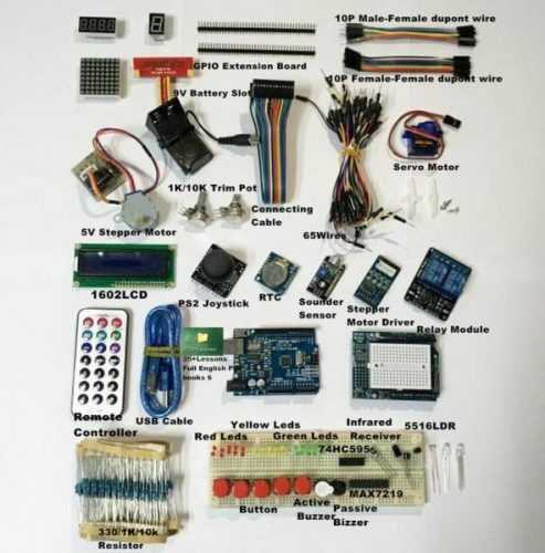 Ultimate UNO R3 Starter Kit pro Arduino 1602 LCD Servo Motor Relé RTC LED