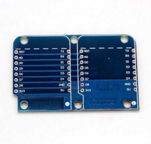 WeMos Dual Base Shield s dvojitým socketem pro WeMos D1 Mini NodeMCU ESP8266