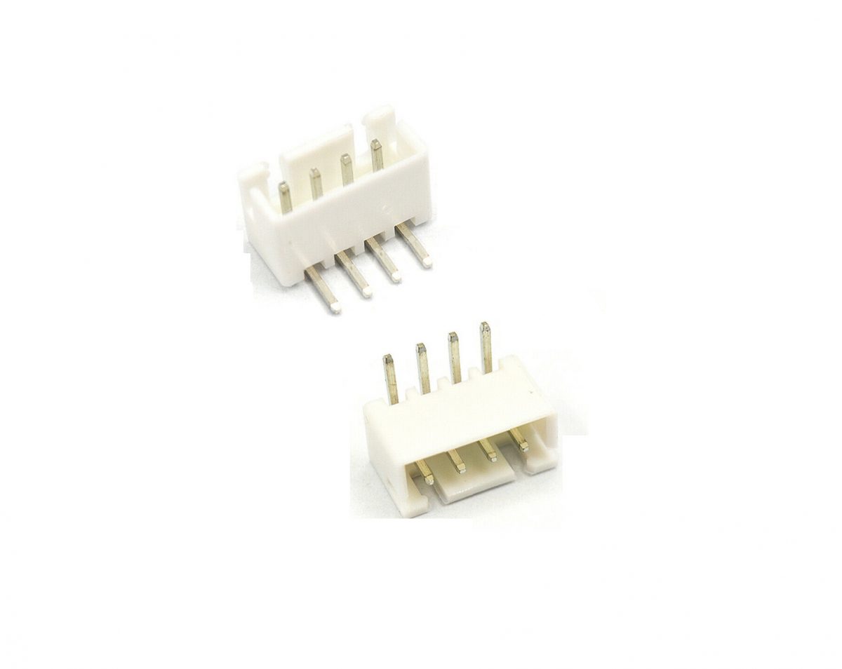 JST XH 2.54mm 4-Pin konektor na DPS pravý úhel