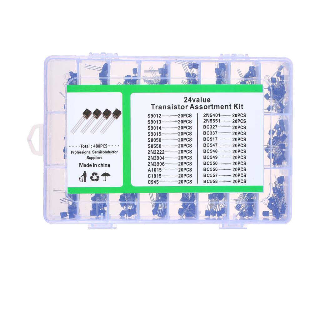 Sada tranzistorů PNP/NPN TO-92 480 kusů