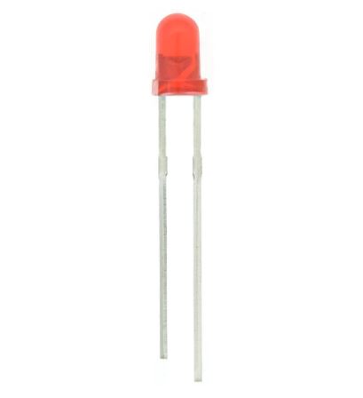 LED dioda 3mm červená super jasná
