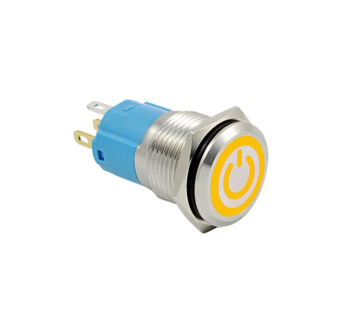 LED vodotěsný spínač 12mm