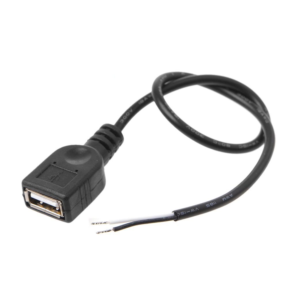 Napájecí kabel USB samice 10cm