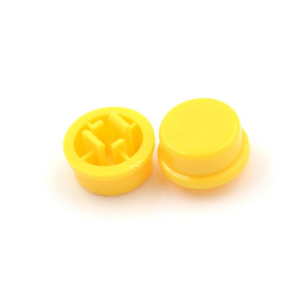 Knoflík pro mikrospínač 6x6x7.3mm - žlutý
