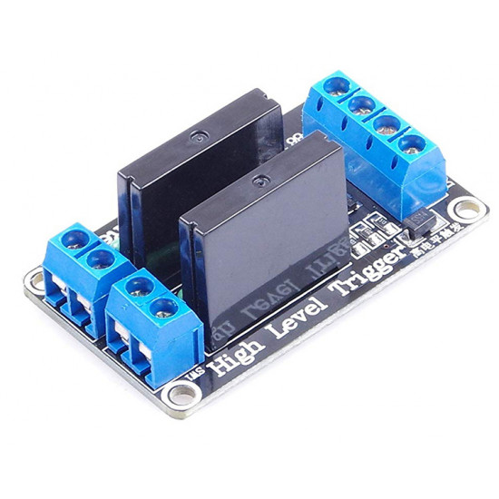 SSR Relé Modul 2 kanály 5VDC High Level