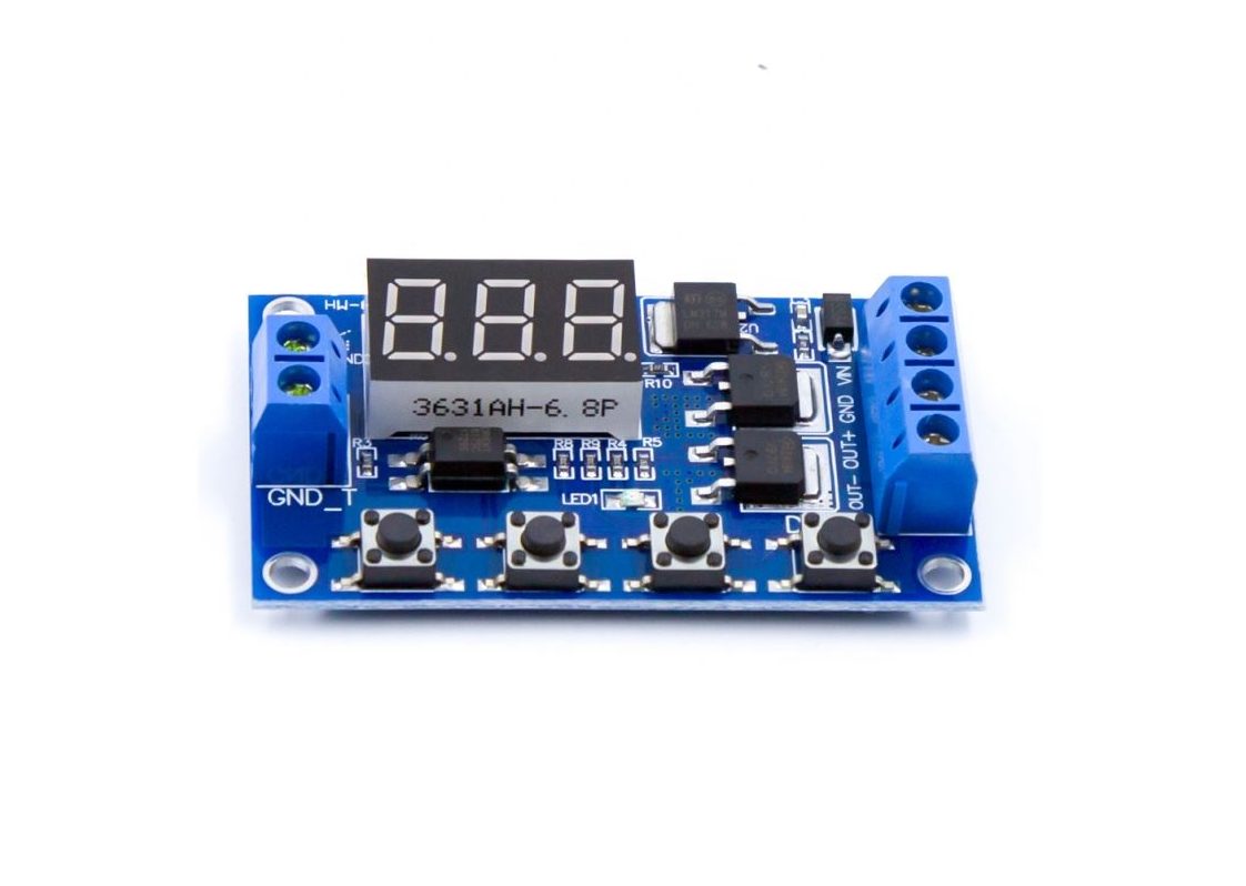 Časový spínač zpoždění s MOSFET