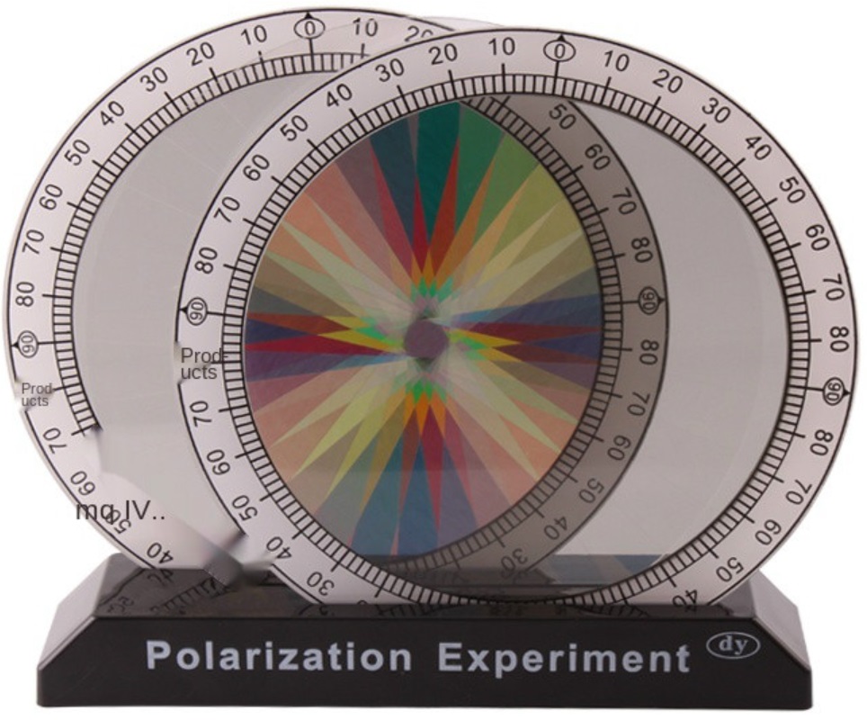 Polarizace světla optický fyzikální experiment barevný