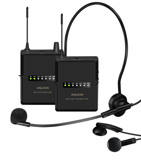 Anleon MTG-200 - kompaktní průvodcovský bezdrátový systém - vysílač + přijímač